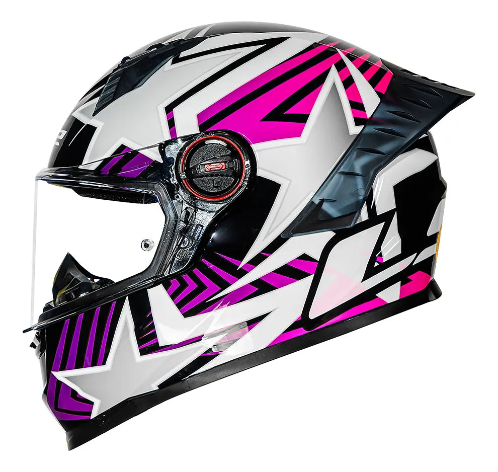 Capacete LS2 Classic Pro Estellar Rosa Tamanho 54 | Segurança, Conforto e Estilo Feminino