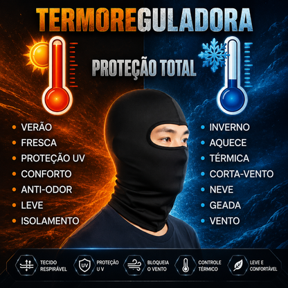 Kit 3 Capuz Balaclava Motoqueiro Frio Vento Proteção Facial