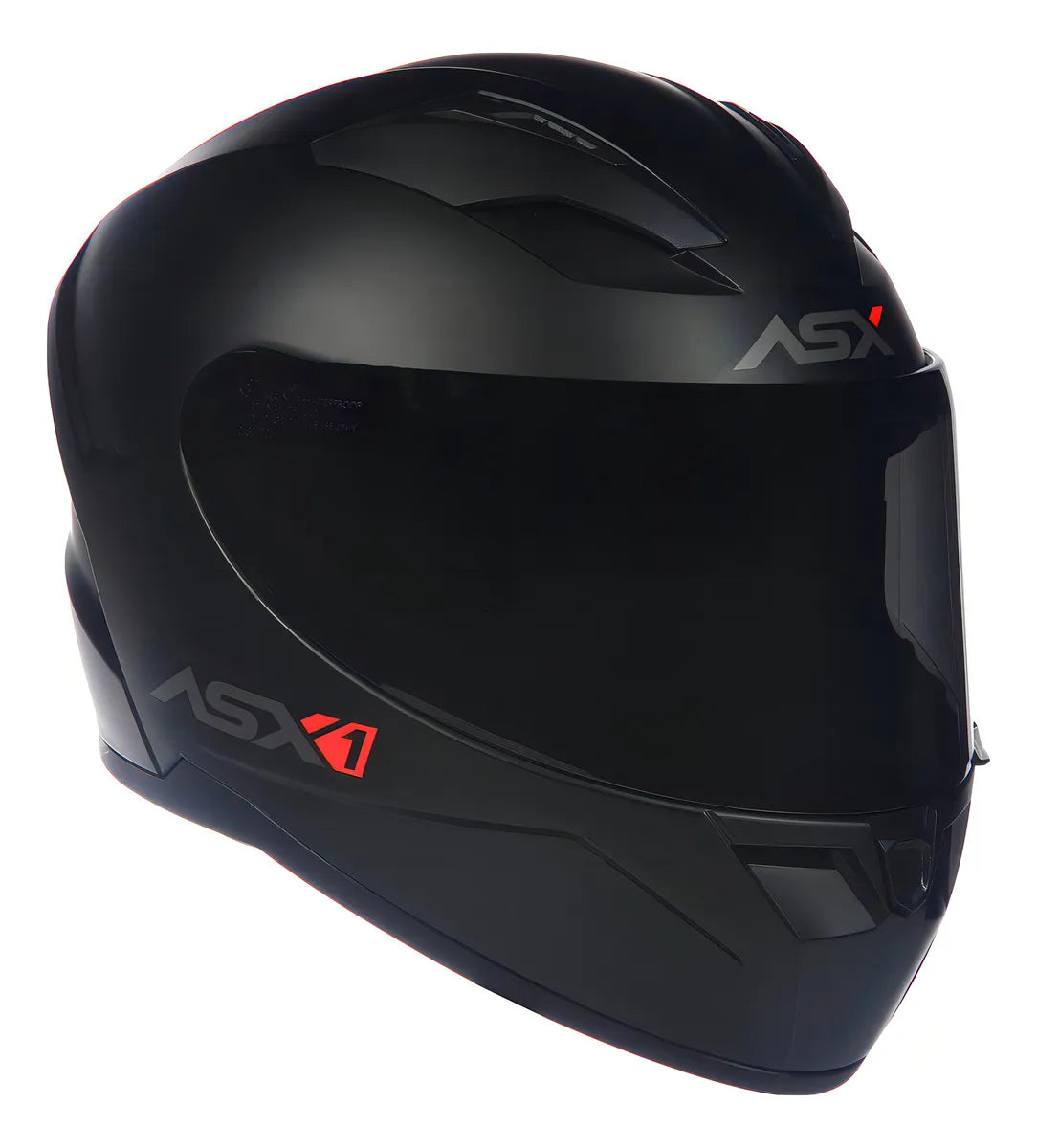 Capacete ASX City Solid Preto Fosco Fechado Tamanho 60/L | Segurança e Conforto para Moto