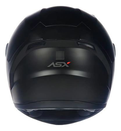 Capacete ASX City Solid Preto Fosco Fechado Tamanho 60/L | Segurança e Conforto para Moto