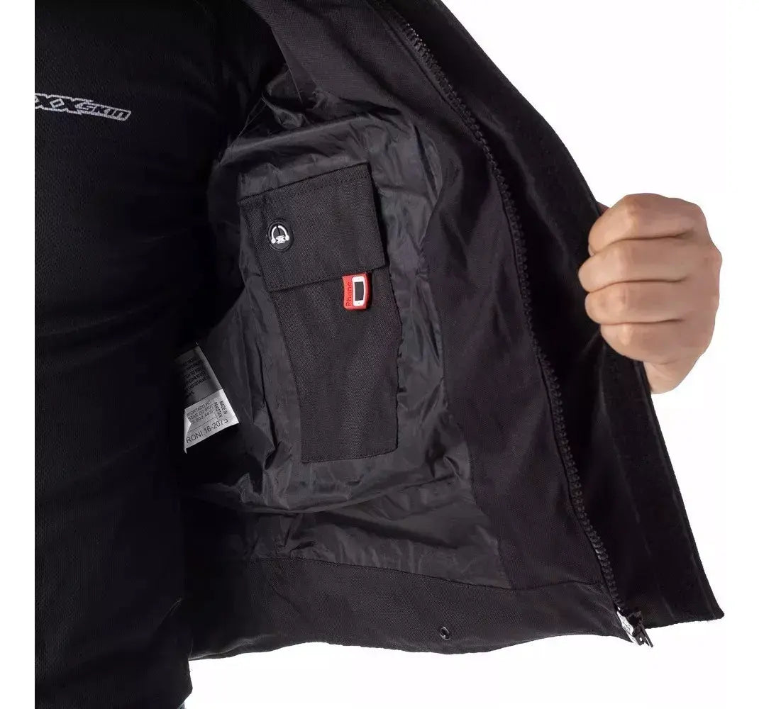 Jaqueta Motoqueiro Masculina Texx Ronin X11 Impermeável Full