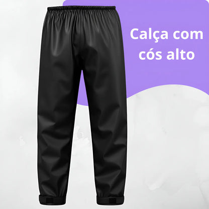 Capa Roupa Chuva Conjunto Motoqueiro Emborrachada Reforçada