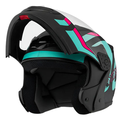 Capacete Robocop Escamoteável Mixs Gladiator Delta | Modular Fechado com Viseira Interna