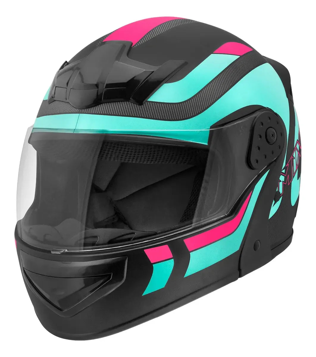 Capacete Robocop Escamoteável Mixs Gladiator Delta | Modular Fechado com Viseira Interna