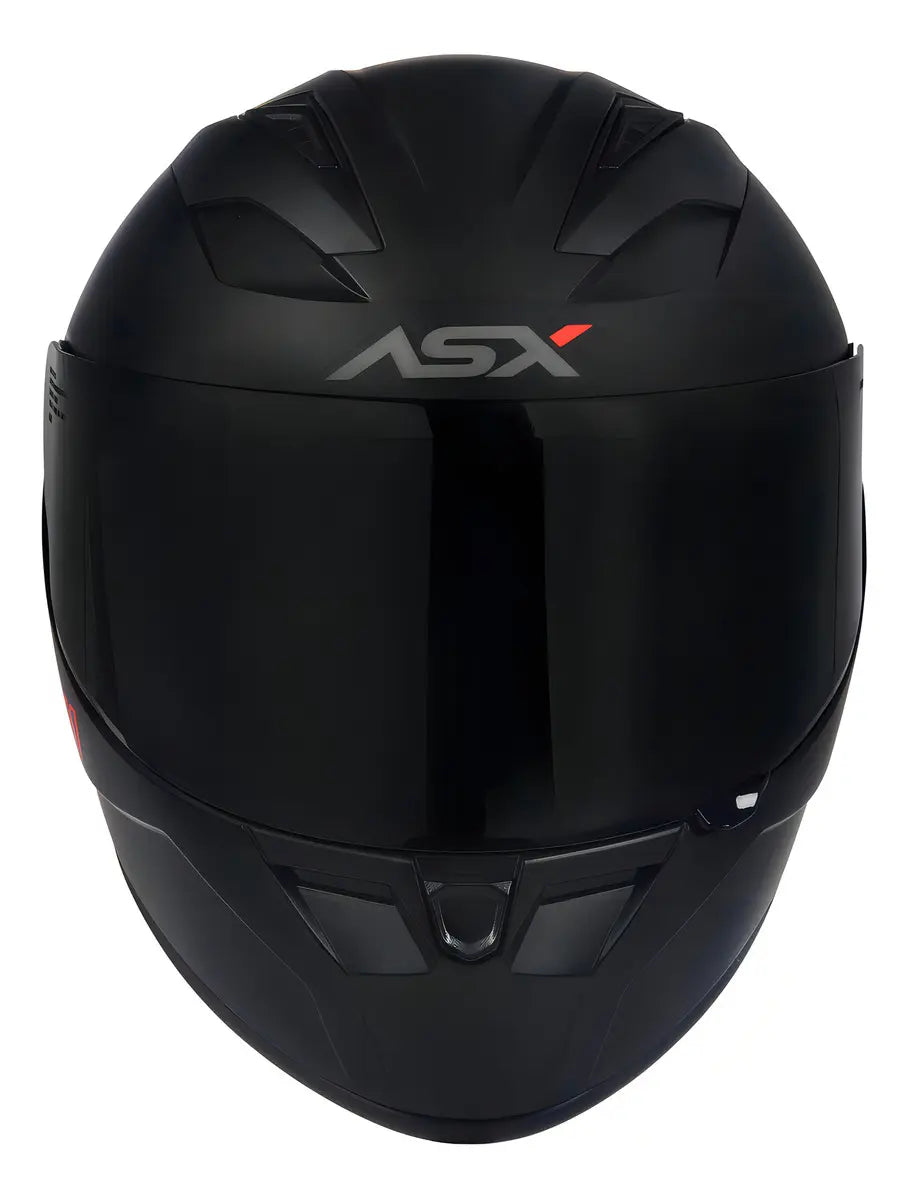 Capacete ASX City Solid Preto Fosco Fechado Tamanho 60/L | Segurança e Conforto para Moto