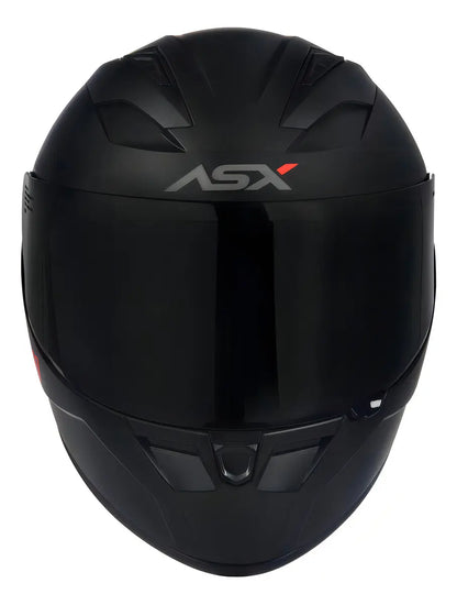 Capacete ASX City Solid Preto Fosco Fechado Tamanho 60/L | Segurança e Conforto para Moto