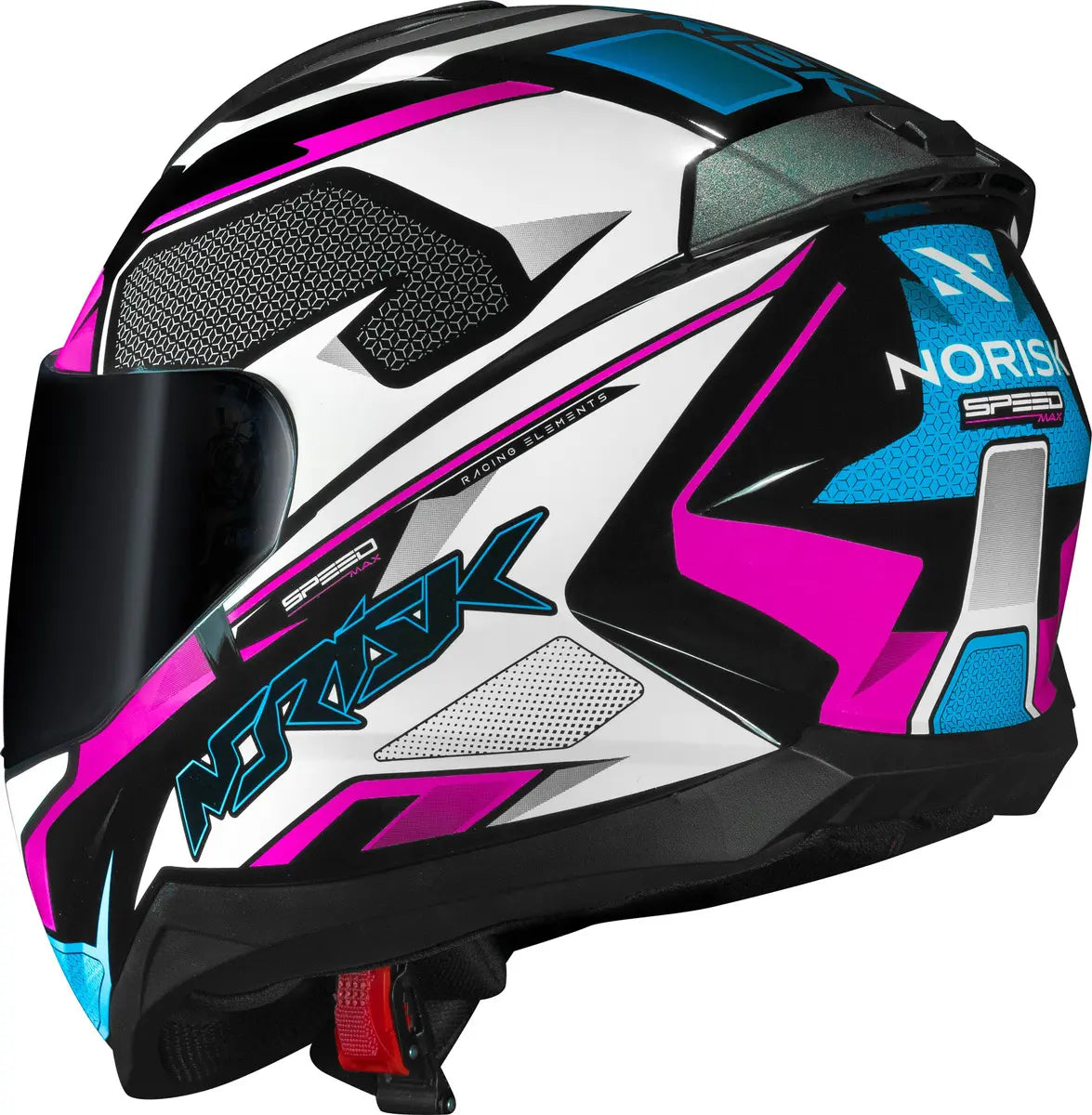 Capacete Norisk Razor Speed Max Rosa e Branco Tamanho 56 | Masculino e Feminino com Design Esportivo