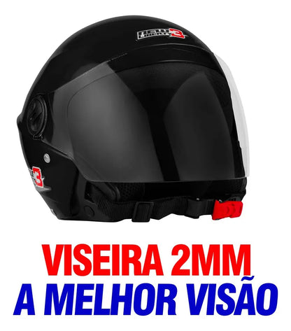 Capacete Aberto Pro Tork New Liberty 3 com Viseira | Segurança, Conforto e Leveza para Motociclistas