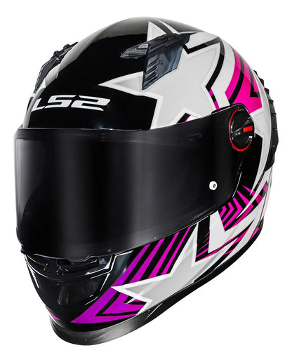 Capacete LS2 Classic Pro Estellar Rosa Tamanho 54 | Segurança, Conforto e Estilo Feminino