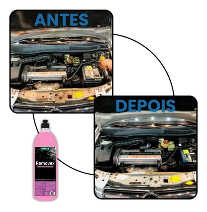 Desengraxante Removex Vintex 1,5L | Remove Graxa, Óleo e Sujeira Pesada de Chassi, Motor e Peças