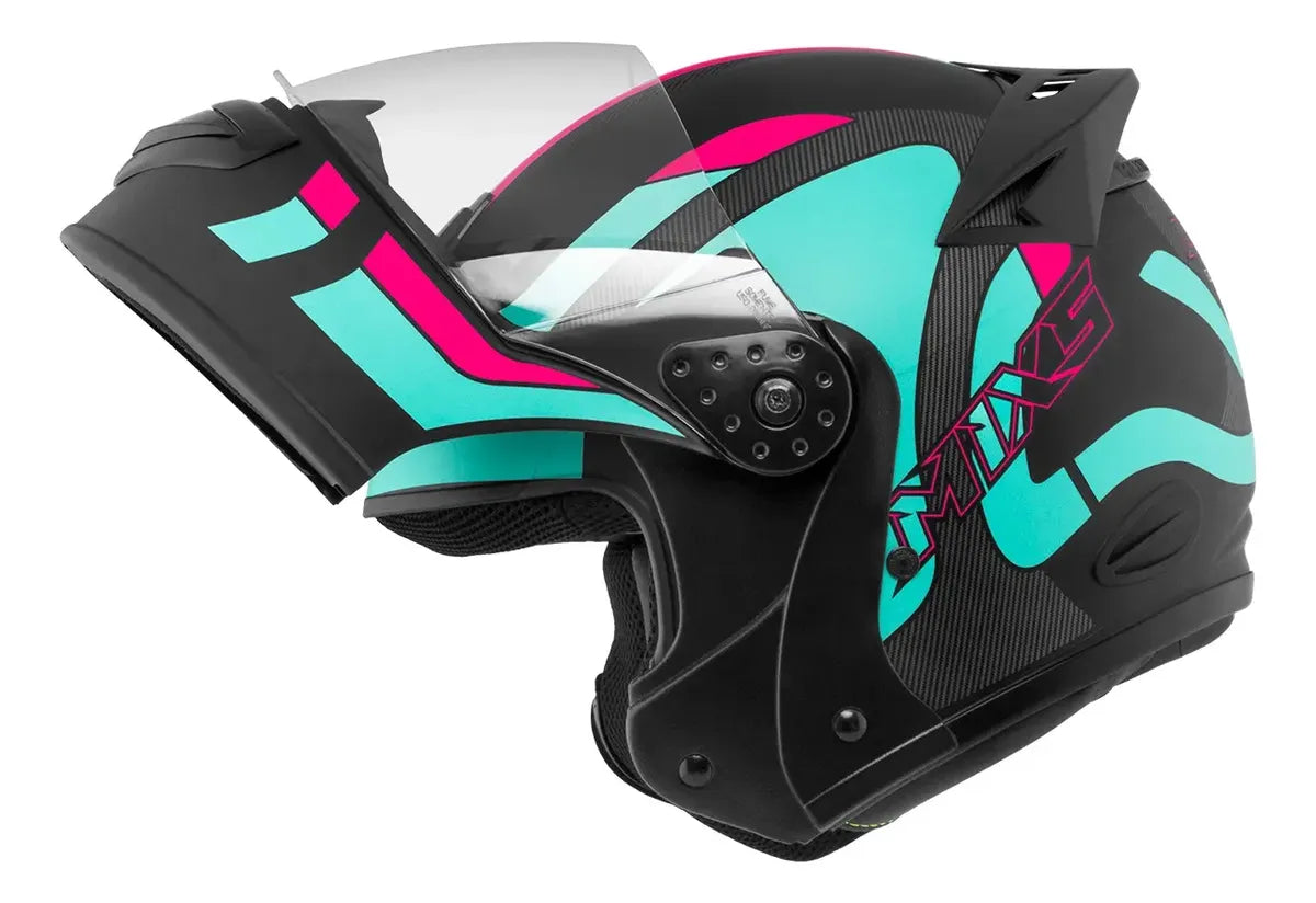 Capacete Robocop Escamoteável Mixs Gladiator Delta | Modular Fechado com Viseira Interna