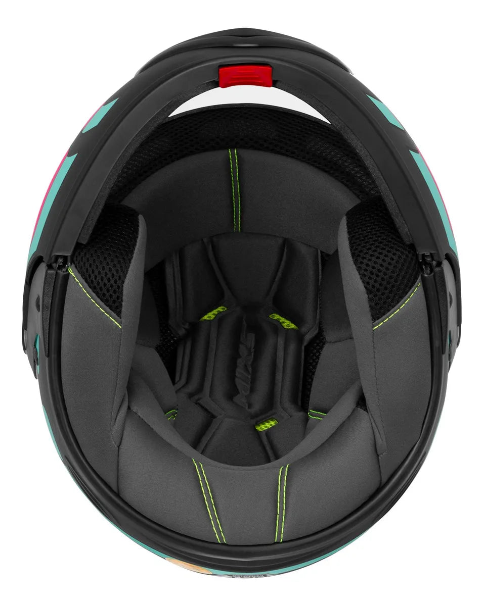 Capacete Robocop Escamoteável Mixs Gladiator Delta | Modular Fechado com Viseira Interna