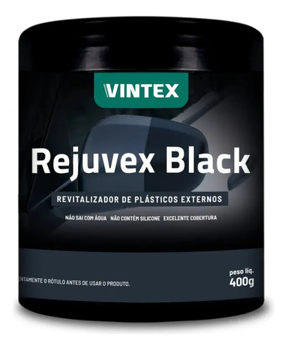Rejuvex Black Vonixx 400g | Revitalizador de Plásticos Automotivos