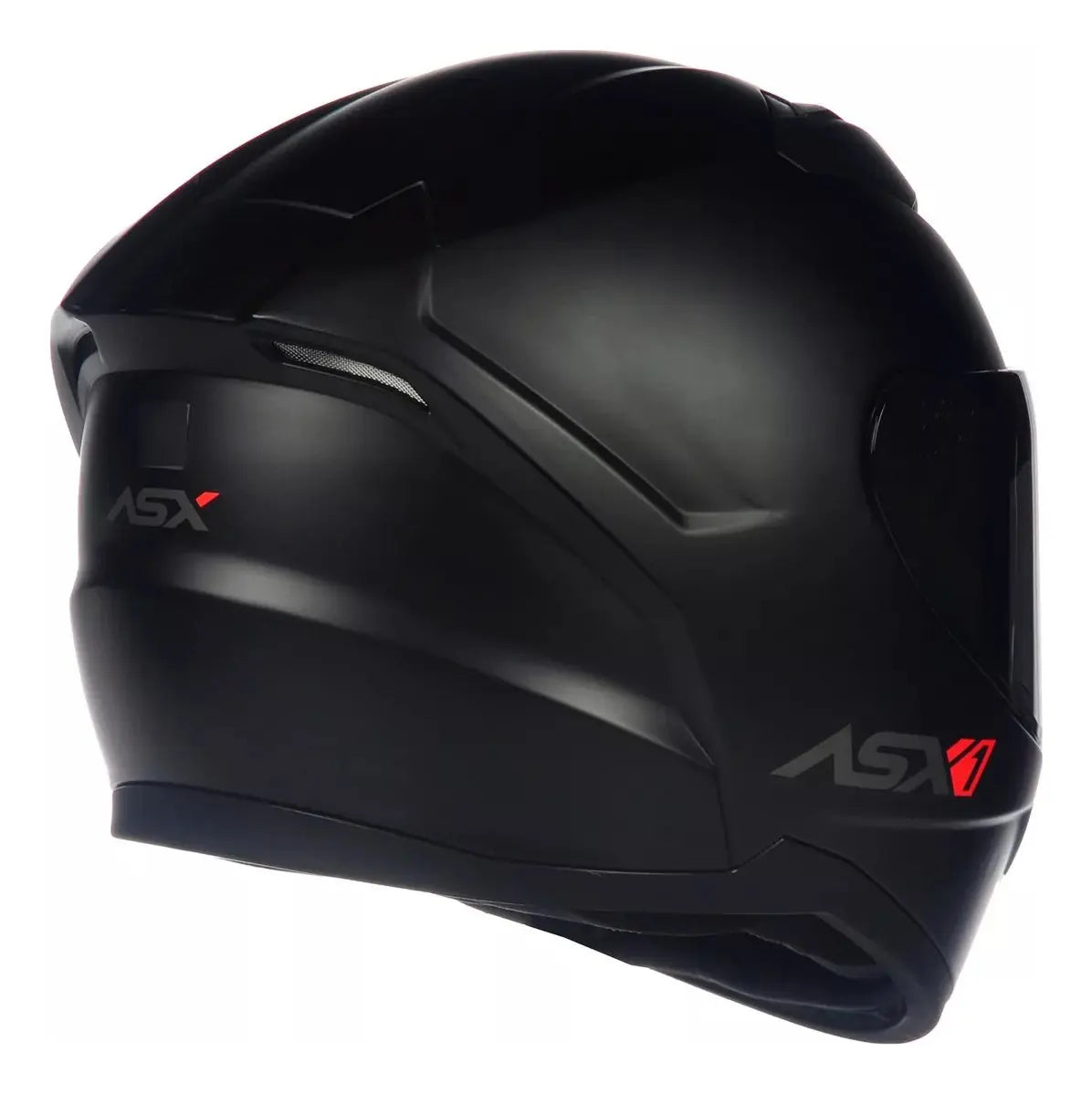 Capacete ASX City Solid Preto Fosco Fechado Tamanho 60/L | Segurança e Conforto para Moto