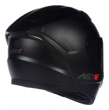 Capacete ASX City Solid Preto Fosco Fechado Tamanho 60/L | Segurança e Conforto para Moto