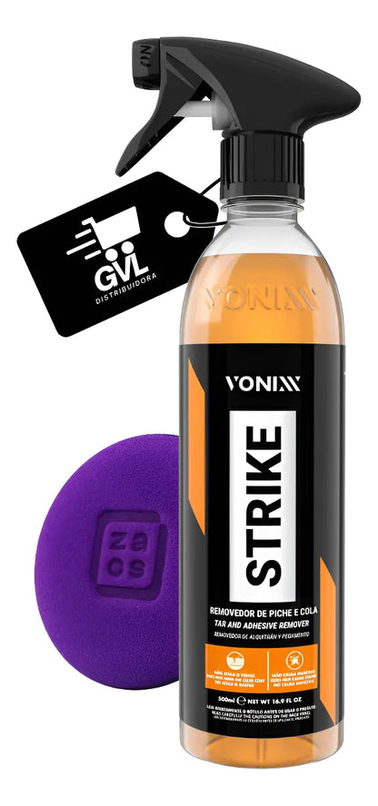 Removedor de Piche e Cola Strike Vonixx 500ml com Aplicador | Limpeza Automotiva Profissional