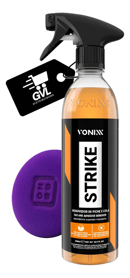 Removedor de Piche e Cola Strike Vonixx 500ml com Aplicador | Limpeza Automotiva Profissional