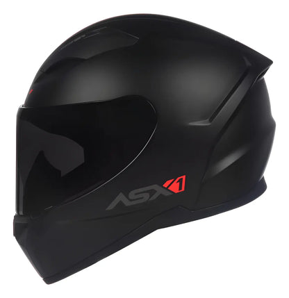 Capacete ASX City Solid Preto Fosco Fechado Tamanho 60/L | Segurança e Conforto para Moto