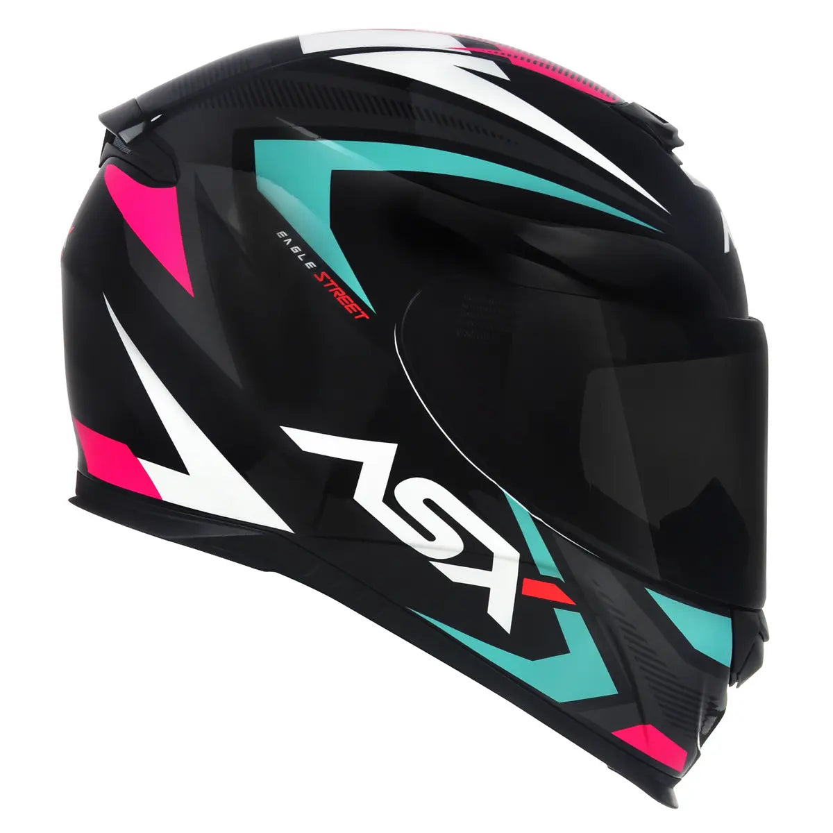 Capacete Asx Eagle Street Tifany Brilhante + Viseira Fumê