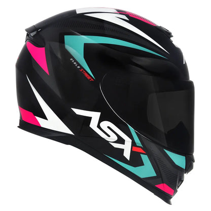 Capacete Asx Eagle Street Tifany Brilhante + Viseira Fumê