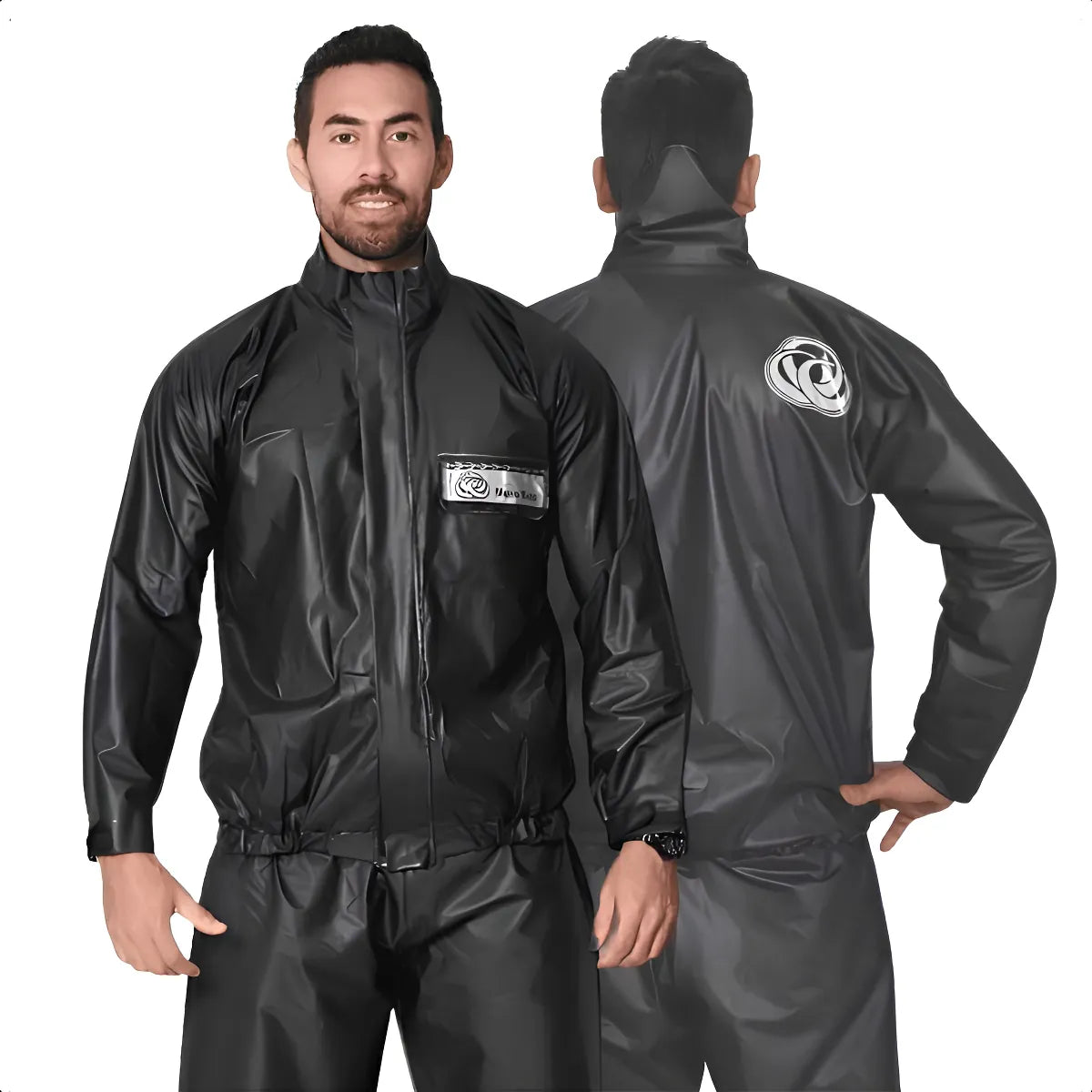 Capa de Chuva PVC Impermeável para Motoqueiro e Motoboy | Emborrachada e Resistente