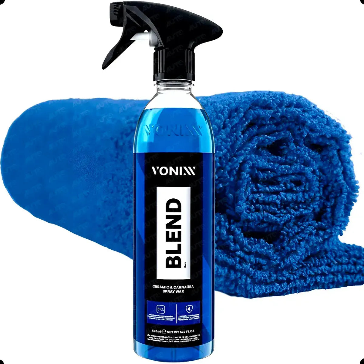 Cera Vonixx Blend 500ml com Flanela Microfibra | Proteção Duradoura e Brilho Intenso