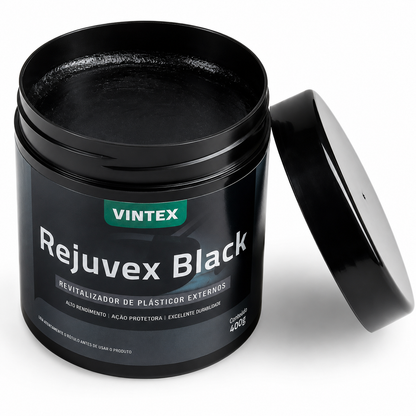 Rejuvex Black Vonixx 400g | Revitalizador de Plásticos Automotivos