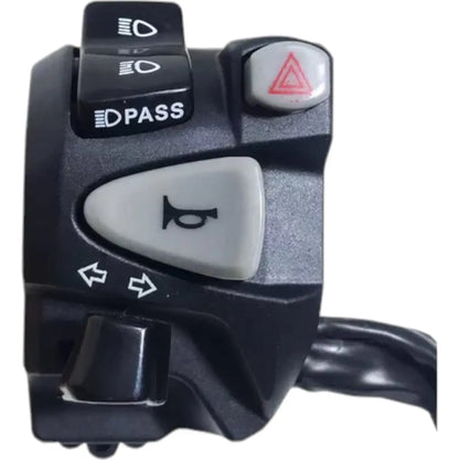 Punho de Luz NC750 para CG 160 com Pisca Alerta | Comando de Guidão Multifuncional
