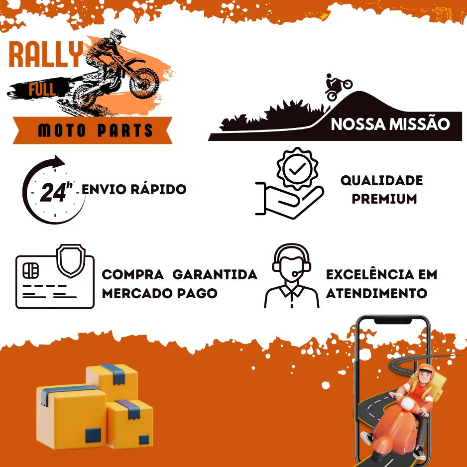 Kit Relação CG 160 Titan Fan Start em Aço 1045 | Corrente, Coroa e Pinhão Reforçados