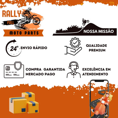 Kit Relação CG 160 Titan Fan Start em Aço 1045 | Corrente, Coroa e Pinhão Reforçados