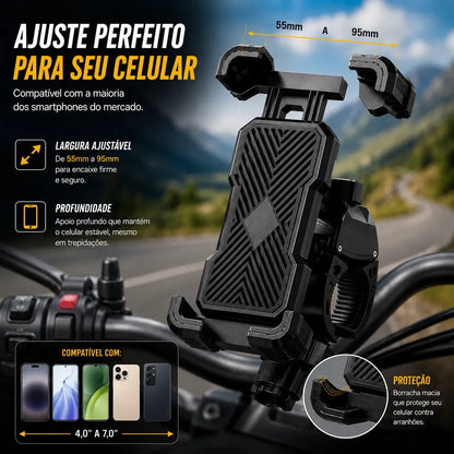 Suporte Celular Moto/bike 360° À Prova D'água C/ Trava