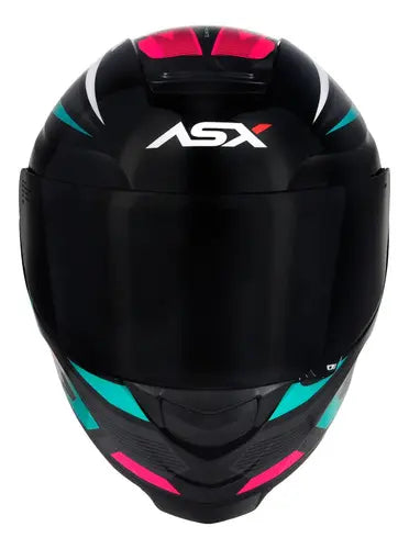Capacete Asx Eagle Street Tifany Brilhante + Viseira Fumê