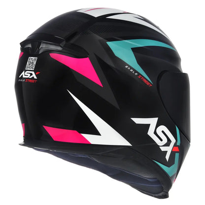 Capacete Asx Eagle Street Tifany Brilhante + Viseira Fumê