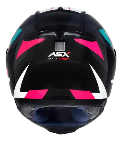 Capacete Asx Eagle Street Tifany Brilhante + Viseira Fumê